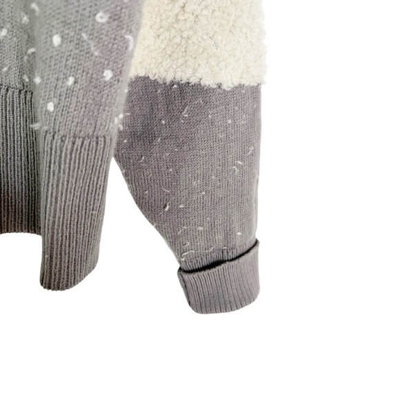 Lululemon Ombre Knit Textured Turtleneck Sweater Wool Blend Gray Cream Size 2 - Picture 6 of 12